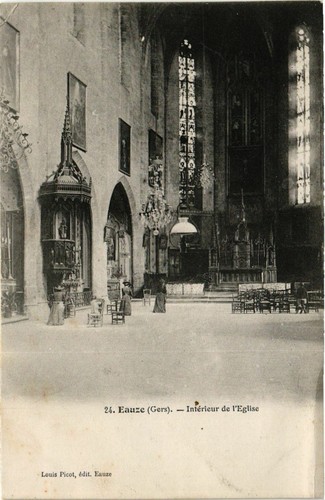 Cpa eauze intérieur de - cpa,