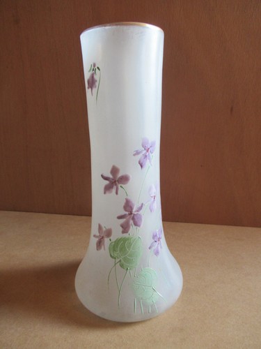 Vase verre dépoli legras - verre,