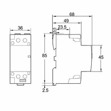 Contacteur montage compact - contacteur, de