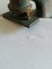 Gaufreur de tampons anciens en fonte lourde pour tampons secs Egiziaca Maggiore