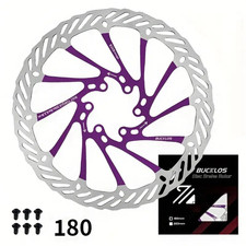 Disque de frein Vélo Avant / Arrière Violet 180mm Bucklos