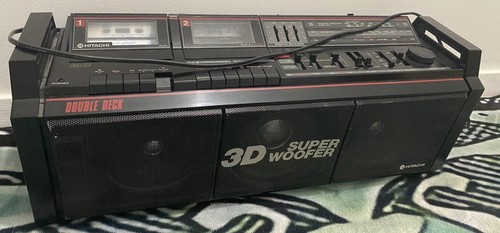 Boombox hitachi 3d8 - hitachi, vintage