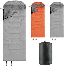 Sac de Couchage Adulte - Duvet 1 Personne 220x80x10cm pour Ete Hiver Grand Froid