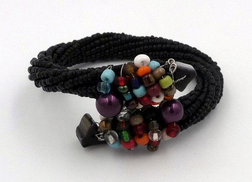 Bracelet noir perles de - en,