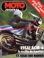 MOTO JOURNAL  527 HONDA CBX 1000 ACM 6 SICCARDI BARIGO ACS BMW R80 GS SWM 1981