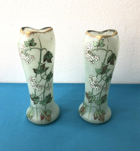 Legras paire vases verre - legras,