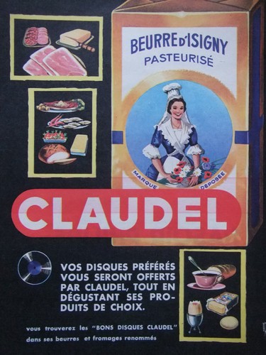 Publicité presse 1961 - presse, claudel