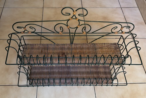 Etagère murale fer - forgé, et