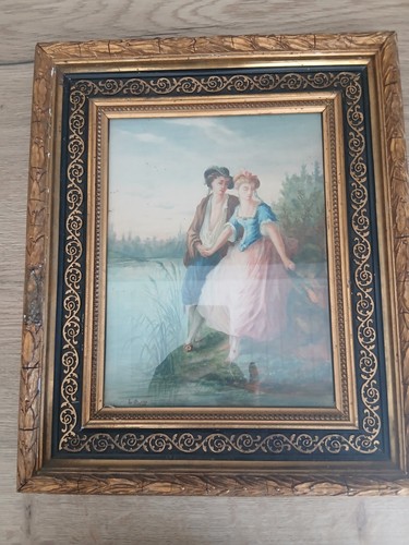 Dessin ancien aquarelle - ancien,