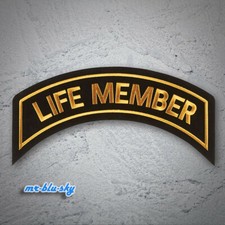 Large Life Member Gold Patch ~