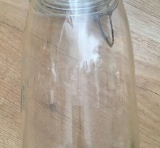 LOT 2 ORIGINAUX ANCIENS BOCAUX CONSERVE 1L1/2 LE PRATIQUE DECO CUISINE VINTAGE