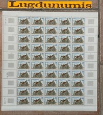 Planche Timbre N° 1582 50 Timbres 1969 45 C. Eglise de Brou A Bourg en Bresse