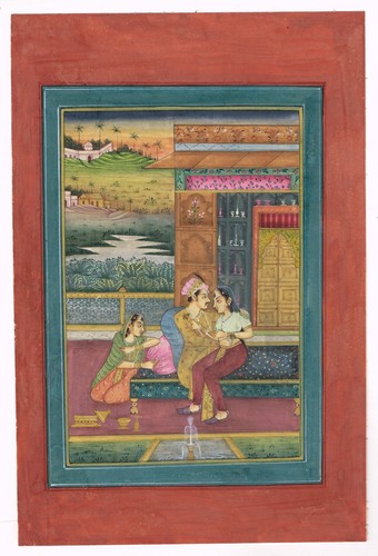 Love scène art moghol king - moghol,