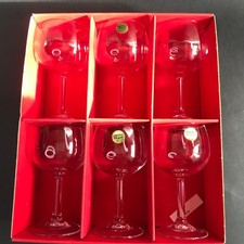 Neuf CRISTAL D'ARQUES service six grands verres DEGUSTATION VIN ancien vintage