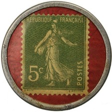 Monnaie, France, Spidoléine - Huile pour autos, 5 Centimes, Timbre-Monnaie