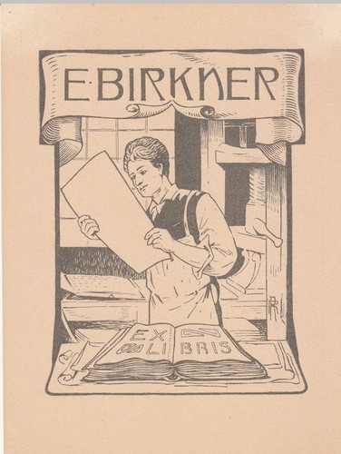 Exlibris livre plaque - livre, klischee