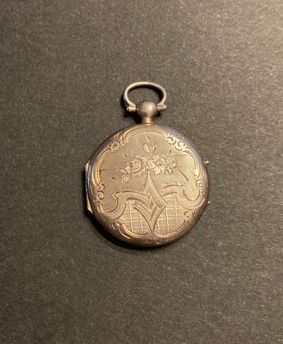 Pendentif porte photo argent