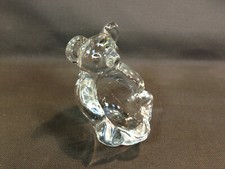 Ancien petit vide poche en verre forme ours ourson verrerie d'art Vannes France