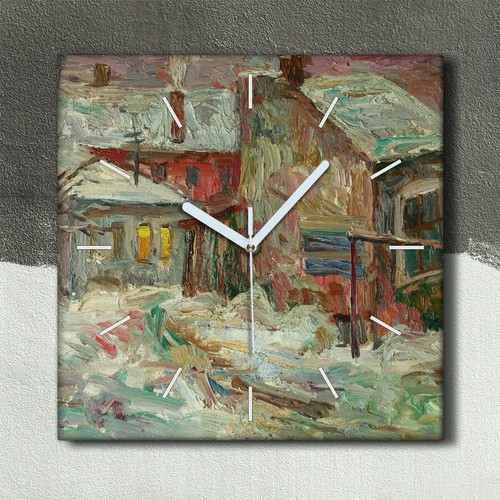 Horloge murale sur - , toile