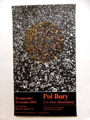 Pol bury affiche originale - pol,