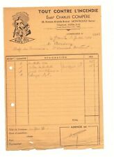 MONTROUGE (92) EXTINCTEURS / MATERIEL contre INCENDIE "Charles COMPERE" en 1944
