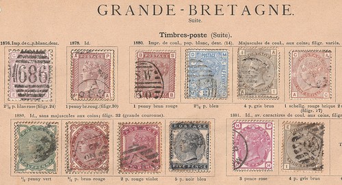 Royaume uni timbres anciens - !,