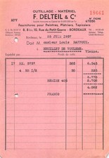 1957 FOURNITURES POUR PEINTRES