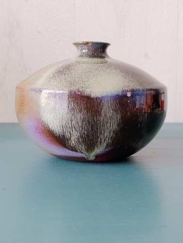 Vase céramique signé - vase,