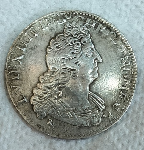 Louis xiv1 écu aux - xiv1/2,