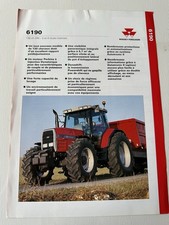 Massey Ferguson 6190 brochure 1997 tracteur agricole 130 ch MF dépliant original