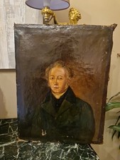 Portrait ancien huile sur