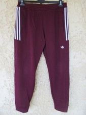 Pantalon ADIDAS rétro vintage bordeaux pant jogging Trefoil sport M