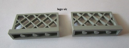 Lego 3185 fence 1x4x2 - 3185, light