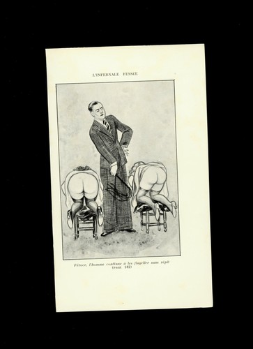 Gravure 1930 bdsm - gravure, fessée