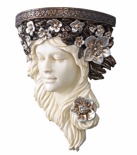 Wandablage frauenkopf shabby - frauenkopf,