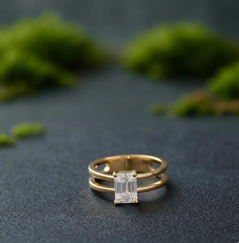 Bague jaune 14k - or,