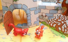 lot 2 azrael variante smurf puffi puffo pitufo gargamel schtroumpf 1991