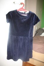 robe 10 ans cyrillus velours bleu marine