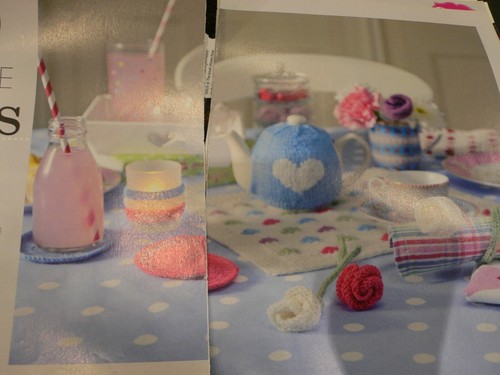Tea cosy sous verres fleurs - tea,
