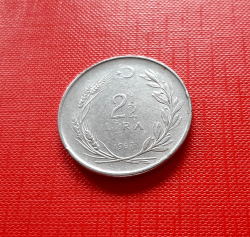 Turquie pièce 2 1 - 1/2, lira