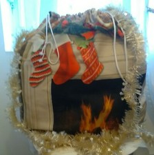 hotte du Père Noël, pochon de Noël sac à jouets,paquet cadeau tenue du Père Noël