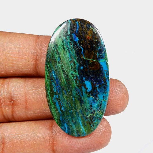 Cabochon shattuckite bleu - , vert