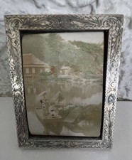 ancien cadre photo en argent massif/7489V10