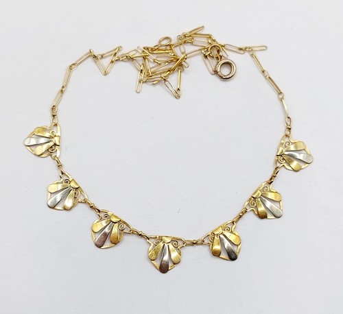 Collier art deco jaune et - collier, or