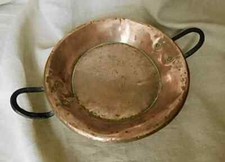 Solid Copper Antique French Pan