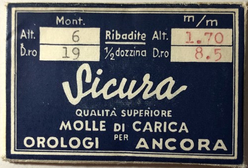 Sicura 1 ressort - 1x=1,