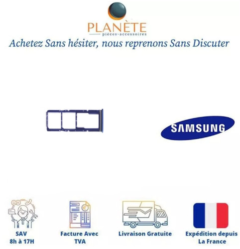 Tiroir sim bleu pour - pour, samsung