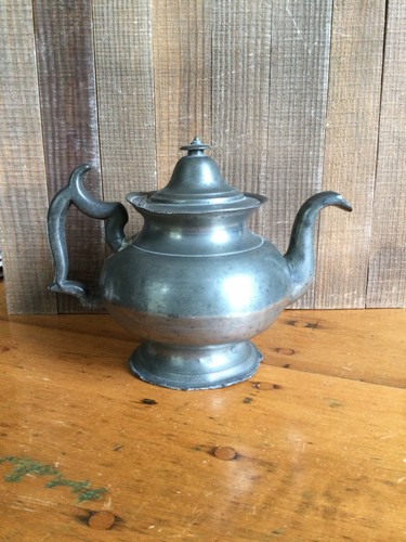 Antique pewter tea - pewter, c