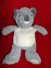 Peluche Doudou range pyjama bouillotte ETAM  Koala Gris Blanc