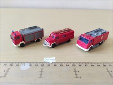 WIKING / KIBRI, 3 CAMIONS DE POMPIERS 1/87e
